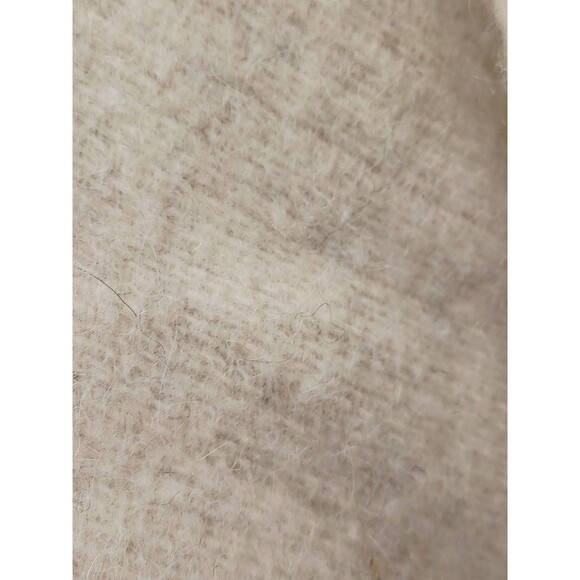 Vtg Alpaca Wool Llama Embroidered Poncho Cape Fringe Cloak O/S 55"x77" - Picture 4 of 13